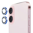 For iPhone 16 / 16 Plus ENKAY AR Anti-reflection Individual Diamond Ring Camera Lens Glass Full Film(Sea Blue) - iPhone 16 Plus Tempered Glass by ENKAY | Online Shopping South Africa | PMC TechLife | Buy Now Pay Later Mobicred