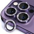 For iPhone 16 Pro / 16 Pro Max ENKAY AR Anti-reflection Individual Diamond Ring Camera Lens Glass Full Film(Deep Purple) - iPhone 16 Pro Max Tempered Glass by ENKAY | Online Shopping South Africa | PMC TechLife | Buy Now Pay Later Mobicred