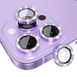 For iPhone 16 Pro / 16 Pro Max ENKAY AR Anti-reflection Individual Diamond Ring Camera Lens Glass Full Film(Light Purple) - free shipping - PMC TechLife - Order now!