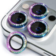For iPhone 16 Pro / 16 Pro Max ENKAY AR Anti-reflection Individual Diamond Ring Camera Lens Glass Full Film(Colorful) - free shipping - PMC TechLife - Order now!
