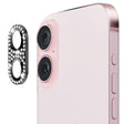 For iPhone 16 / 16 Plus ENKAY Hat-Prince Blink Diamond Camera Lens Aluminium Alloy Tempered Glass Film(Black) - iPhone 16 Tempered Glass by ENKAY | Online Shopping South Africa | PMC TechLife | Buy Now Pay Later Mobicred