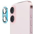 For iPhone 16 / 16 Plus ENKAY Hat-Prince Blink Diamond Camera Lens Aluminium Alloy Tempered Glass Film(Sky Blue) - free shipping - PMC TechLife - Order now!
