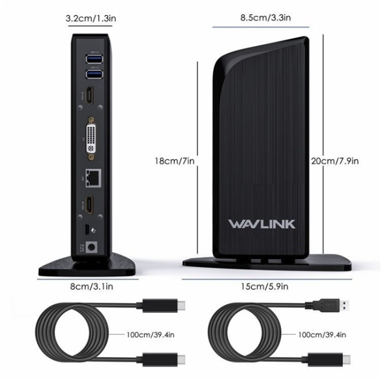 WAVLINK UG39PD1 13 in 1 Type-C Triple Monitors 4K HD Docking Station, Plug:UK Plug - free shipping - PMC TechLife - Order now!