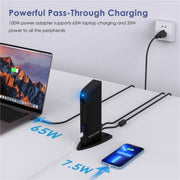 WAVLINK UG39PD1 13 in 1 Type-C Triple Monitors 4K HD Docking Station, Plug:EU Plug