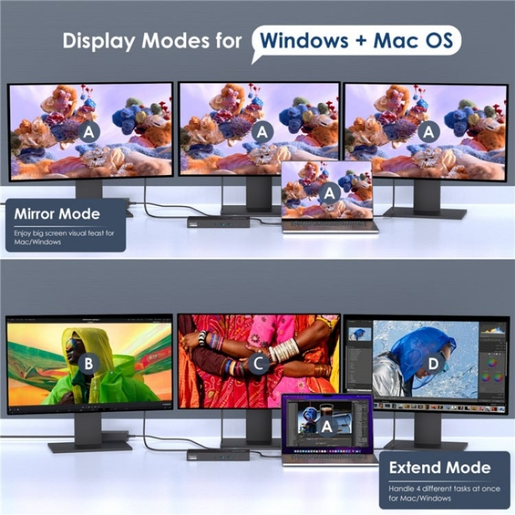 WAVLINK UG69PD25 Pro 100W PD Charging Triple 4K Display Laptop Docking Station, Plug:AU Plug - free shipping - PMc TechLife - Order now!