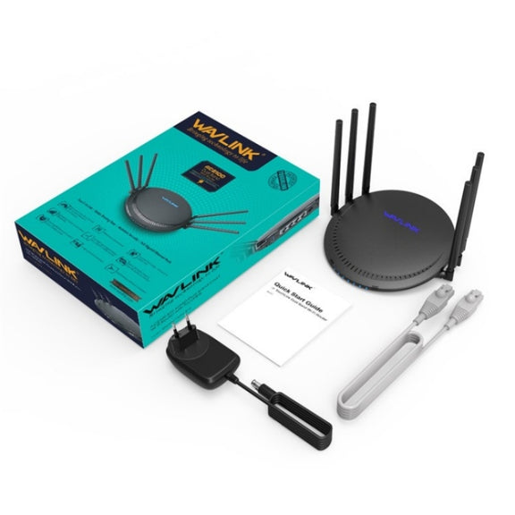 WAVLINK WN531A6 Dual Band Wireless Repeater AC2100 Gigabit Ethernet Port WiFi Router, Plug:UK Plug