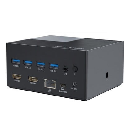 WAVLINK UG76PD2 3.5mm Audio, Gigabit Network Port Dual HD Universal Docking Station(EU Plug) - free shipping - PMC Jewellery - Order now!