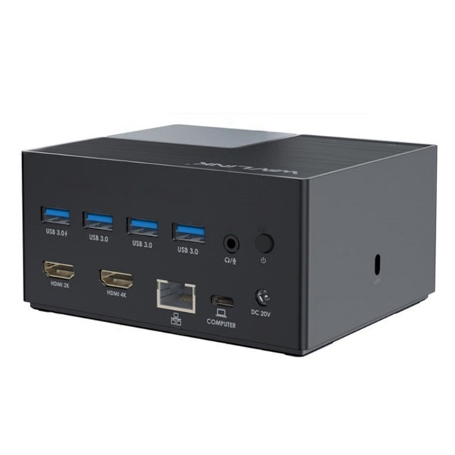 WAVLINK UG76PD2 3.5mm Audio, Gigabit Network Port Dual HD Universal Docking Station(AU Plug)