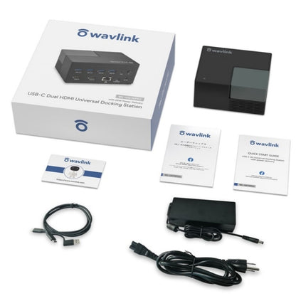 WAVLINK UG76PD2 3.5mm Audio, Gigabit Network Port Dual HD Universal Docking Station(AU Plug) - free shipping - PMC Jewellery - Order now!