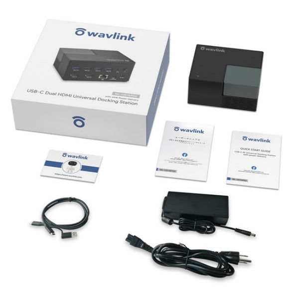 WAVLINK UG76PD2 3.5mm Audio, Gigabit Network Port Dual HD Universal Docking Station(UK Plug)