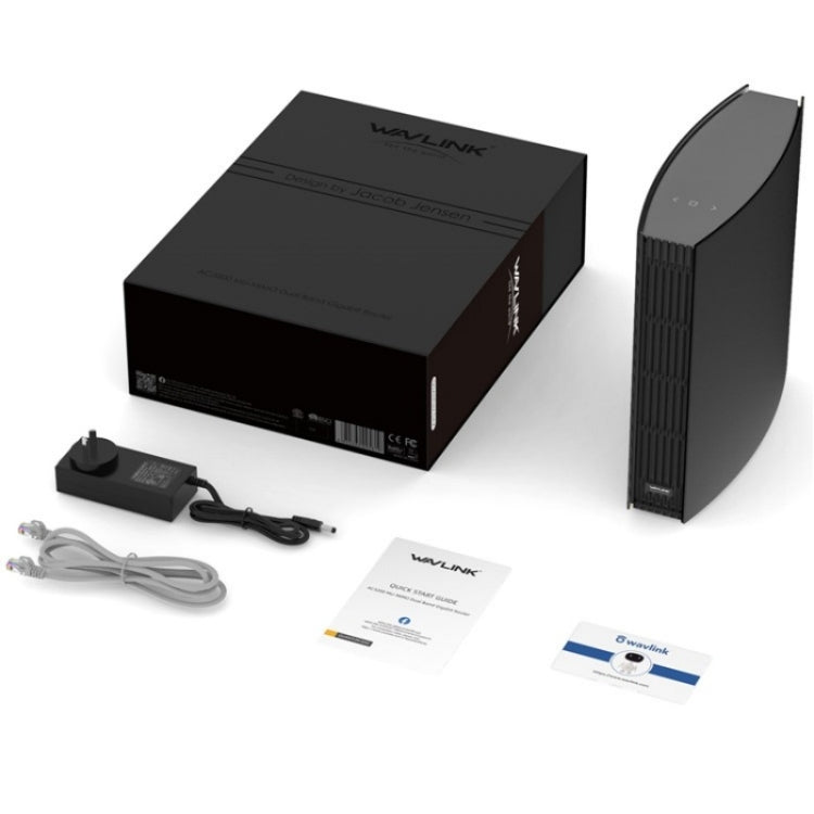 WAVLINK WN538A8 With LCD Screen AC3200 Home Dual Band Gigabit Smart WiFi Router, Plug:EU Plug