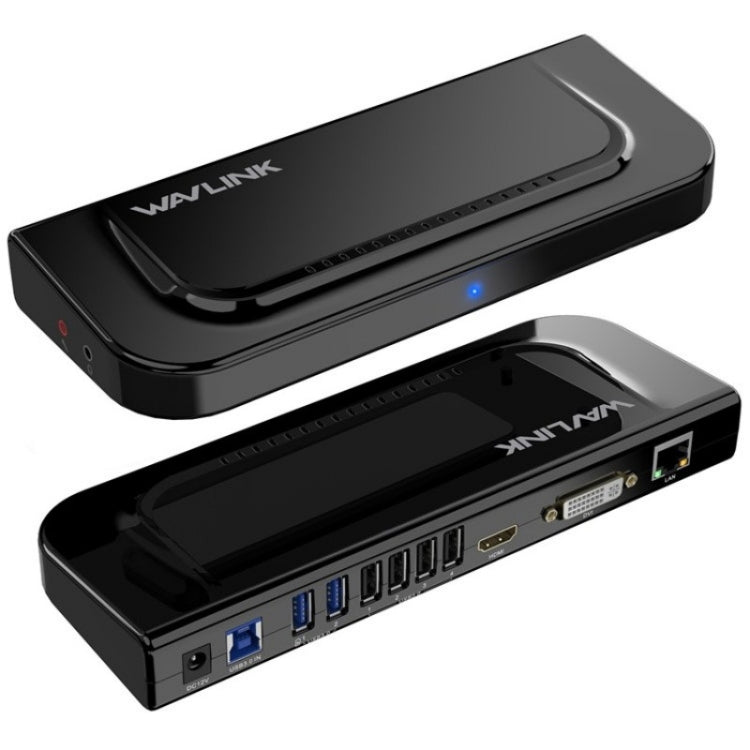 WAVLINK UG49DK4 Universal Laptop Docking Station Dual Monitor Supports DVI / HDMI / VGA(AU Plug) - free shipping - PMC Jewellery - Order now!
