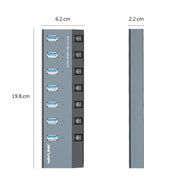 WAVLINK UH3076 5Gbps 7-port USB 3.0 Hub with Independent Switch and LED Indicator(AU Plug)