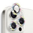 For iPhone 16 Pro / 16 Pro Max NORTHJO Glitter Camera Lens Protector Tempered Glass Metal Ring Film(Colorful) - iPhone 16 Pro Max Tempered Glass by NORTHJO | Online Shopping South Africa | PMC TechLife | Buy Now Pay Later Mobicred
