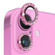 For iPhone 16 / 16 Plus NORTHJO Glitter Camera Lens Protector Tempered Glass Metal Ring Film(Rose) - iPhone 16 Tempered Glass by NORTHJO | Online Shopping South Africa | PMC TechLife | Buy Now Pay Later Mobicred