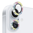 For iPhone 16 / 16 Plus NORTHJO Glitter Camera Lens Protector Tempered Glass Metal Ring Film(Colorful) - iPhone 16 Tempered Glass by NORTHJO | Online Shopping South Africa | PMC TechLife | Buy Now Pay Later Mobicred