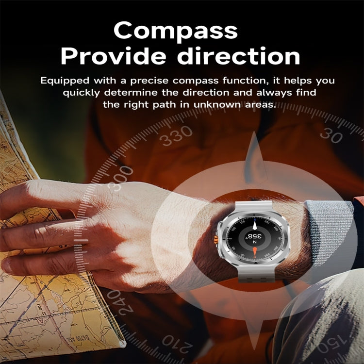 Z7 Ultra 1.46 inch Color Screen Smart Watch, Support Bluetooth Call / Wellness Tracking(White)