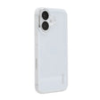 For iPhone 16 ENKAY Hat-Prince Translucent Matte TPU Phone Case with Lens Film(White) - iPhone 16 Cases by ENKAY | Online Shopping South Africa | PMC TechLife | Buy Now Pay Later Mobicred
