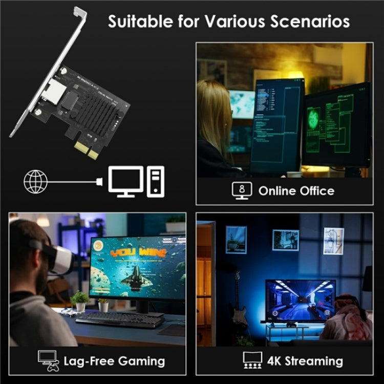 WAVLINK NWP002 2Gbps RTL8125B Chip RJ45 Ethernet Adapter Pcie Network Card - free shipping - PMC Jewellery - Order now!