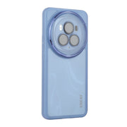 For Honor Magic6 ENKAY Hat-Prince Translucent Matte TPU Phone Case with Lens Film(Blue)