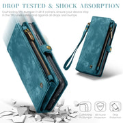 For Google Pixel 9 / 9 Pro CaseMe 008 Detachable Multifunctional Leather Phone Case(Blue)