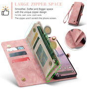 For Google Pixel 9 / 9 Pro CaseMe 008 Detachable Multifunctional Leather Phone Case(Pink)