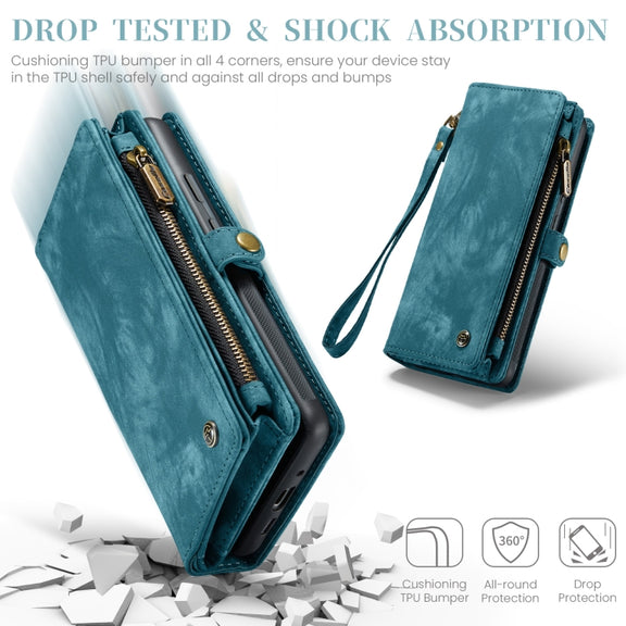 For Google Pixel 9 Pro XL CaseMe 008 Detachable Multifunctional Leather Phone Case(Blue)