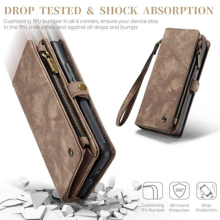 For Google Pixel 9 Pro XL CaseMe 008 Detachable Multifunctional Leather Phone Case(Brown) - free shipping - PMC Jewellery - Order now!