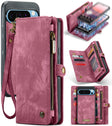 For Google Pixel 9 Pro XL CaseMe 008 Detachable Multifunctional Leather Phone Case(Wine Red) - Google Cases by CaseMe | Online Shopping South Africa | PMC Jewellery | Buy Now Pay Later Mobicred