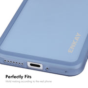 For Xiaomi 14 Pro ENKAY Hat-Prince Translucent Matte TPU Phone Case with Lens Film(Purple)