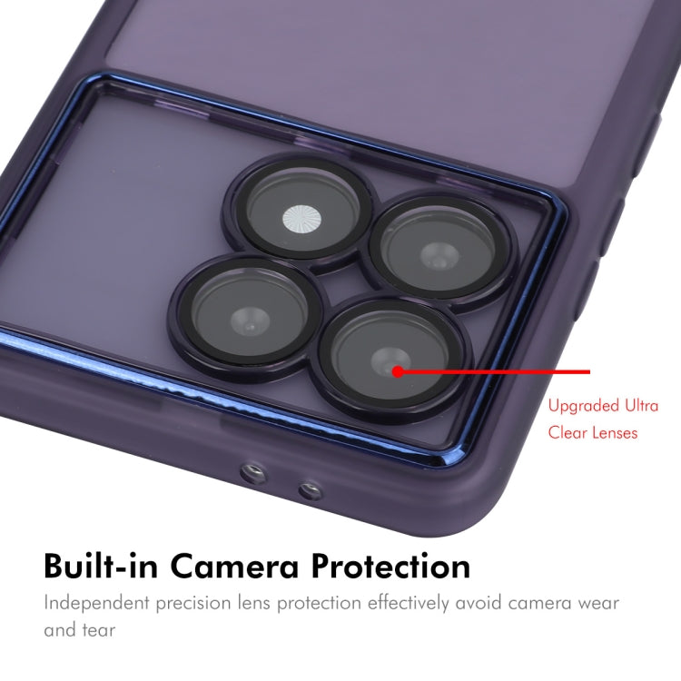 For Redmi K70 Ultra ENKAY Hat-Prince Translucent Matte TPU Phone Case with Lens Film(Purple)