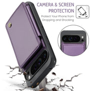 For Google Pixel 9 Pro XL CaseMe C22 Card Slots Holder RFID Anti-theft Phone Case(Purple)