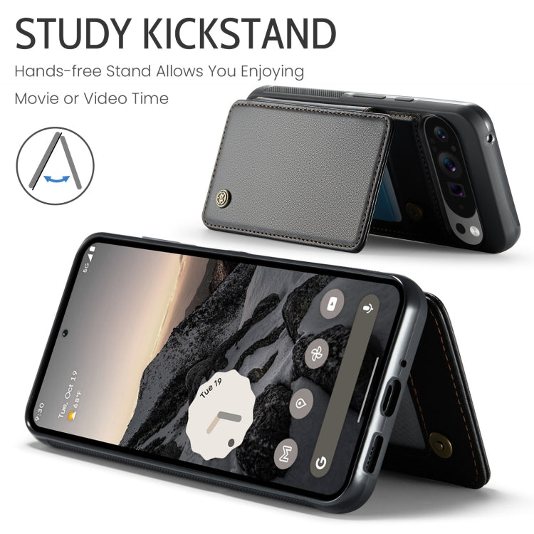For Google Pixel 9 Pro XL CaseMe C22 Card Slots Holder RFID Anti-theft Phone Case(Black)