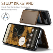 For Google Pixel 9 / 9 Pro CaseMe C22 Card Slots Holder RFID Anti-theft Phone Case(Brown)