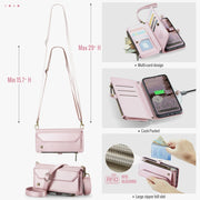 For Google Pixel 9 Pro XL CaseMe C36 Card Slots Zipper Wallet RFID Anti-theft Leather Phone Case(Pink)