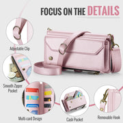 For Google Pixel 9 Pro XL CaseMe C36 Card Slots Zipper Wallet RFID Anti-theft Leather Phone Case(Pink)