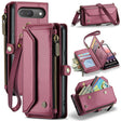 For Google Pixel 9 / 9 Pro CaseMe C36 Card Slots Zipper Wallet RFID Anti-theft Leather Phone Case(Wine) - free shipping - PMC Jewellery - Order now!