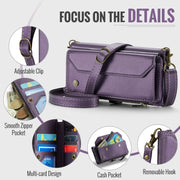 For Google  Pixel 10 / 10 Pro / 9 CaseMe C36 Card Slots Zipper Wallet RFID Anti-theft Leather Phone Case(Purple)