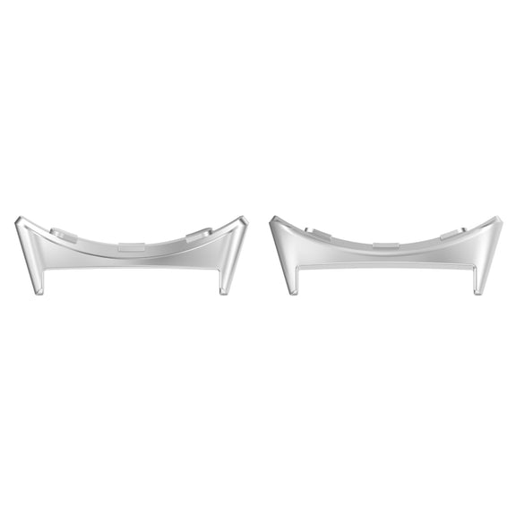 For Google Pixel Watch 3 41mm 1 Pair Stainless Steel Metal Watch Band Connector(Silver)