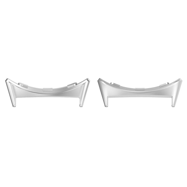 For Google Pixel Watch 3 41mm 1 Pair Stainless Steel Metal Watch Band Connector(Silver)