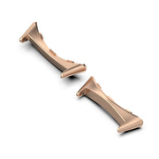 For Google Pixel Watch 3 41mm 1 Pair Stainless Steel Metal Watch Band Connector(Rose Gold)