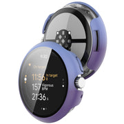 For Google Pixel Watch 3 45mm PC + Tempered Film Integrated Watch Protective Case(Blue+Purple)