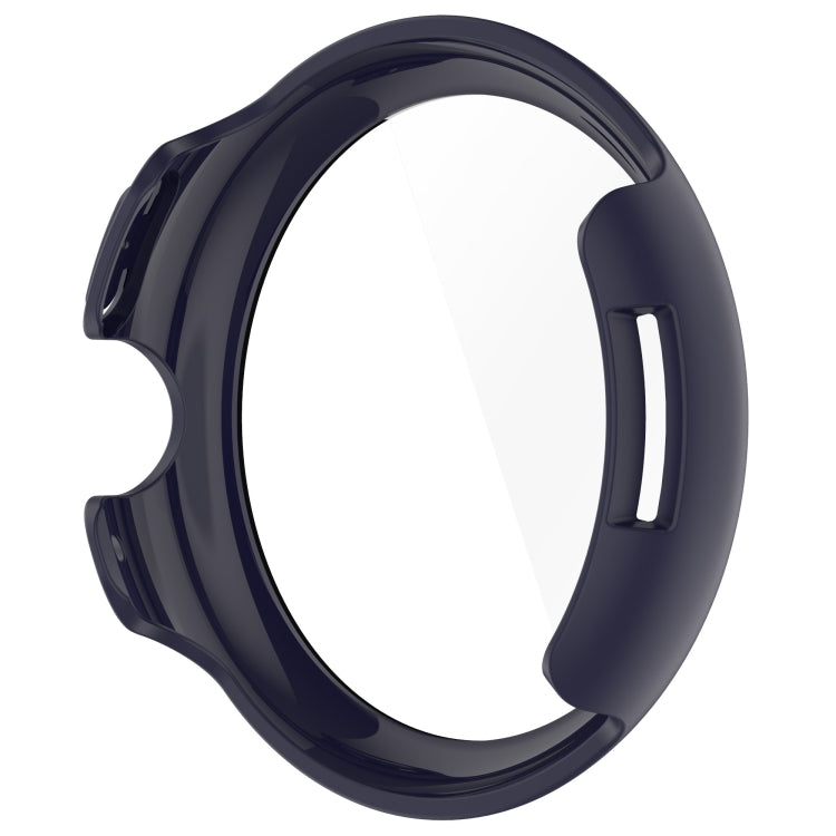 For Google Pixel Watch 3 45mm PC + Tempered Film Integrated Watch Protective Case(Midnight Blue)
