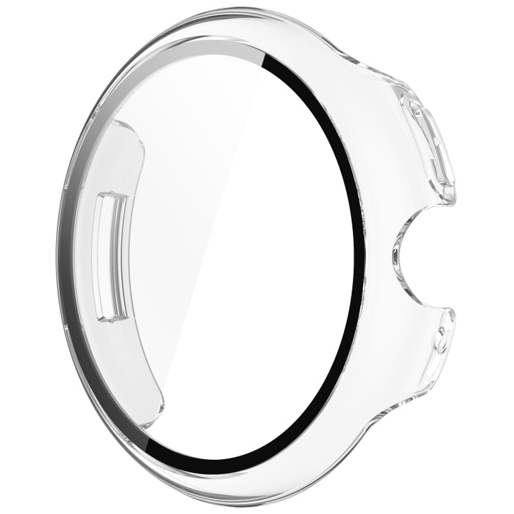 For Google Pixel Watch 3 45mm PC + Tempered Film Integrated Watch Protective Case(Transparent)