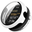 For Google Pixel Watch 3 45mm PC + Tempered Film Integrated Watch Protective Case(White) - Watch Cases by PMC TechLife | Online Shopping South Africa | PMC TechLife | Buy Now Pay Later Mobicred