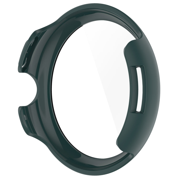 For Google Pixel Watch 3 45mm PC + Tempered Film Integrated Watch Protective Case(Green) - Watch Cases by PMC TechLife | Online Shopping South Africa | PMC TechLife | Buy Now Pay Later Mobicred