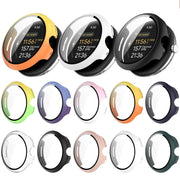 For Google Pixel Watch 3 45mm PC + Tempered Film Integrated Watch Protective Case(Transparent)
