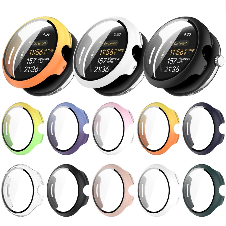 For Google Pixel Watch 3 41mm PC + Tempered Film Integrated Watch Protective Case(Green)