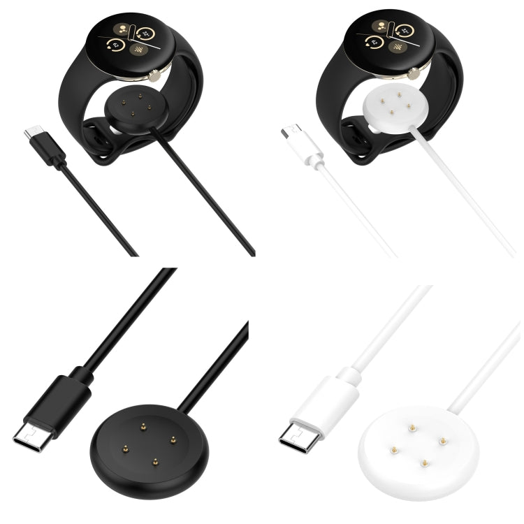 For Google Pixel Watch 3 41 / 45mm USB-C / Type-C Interface Smart Watch Charging Cable, Length: 1m(White) - Other by PMC TechLife | Online Shopping South Africa | PMC TechLife | Buy Now Pay Later Mobicred