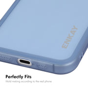 For iPhone 16 Plus ENKAY Hat-Prince Translucent Matte TPU Phone Case with Lens Film + 9H Big Arc Edge Film(White)